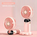 Foldable Neck Fan with Phone Stand – 5 Speeds, 1800mAh